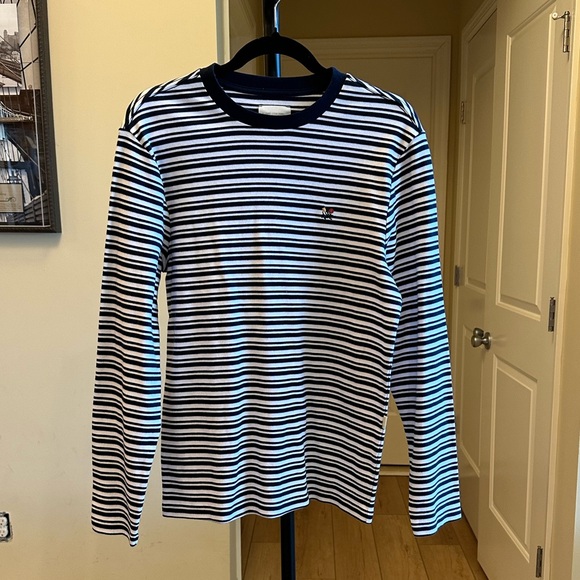 Aime Leon Dore Navy and White Striped Shirt - Picture 4 of 8